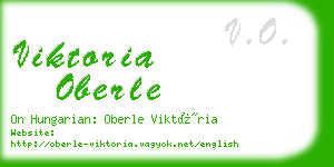 viktoria oberle business card